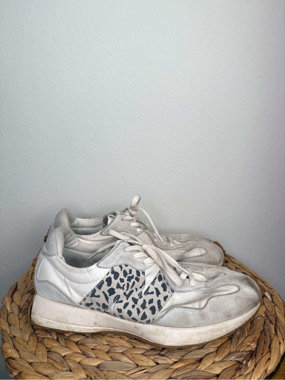 New Balance 327 "Sea Salt" Leopard Print Sneakers